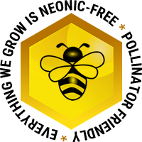 Everything we grow is neonic-free, pollinator friendly